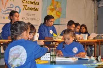 Lección escolar en el pregón de San Roque (Foto TF)
